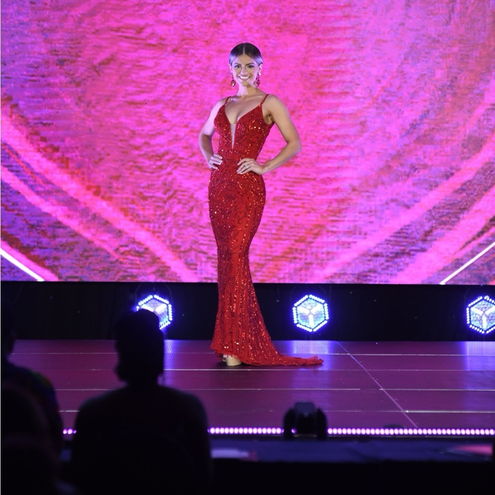 Stunning Red Sequin Gown